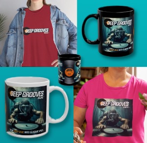 Deep Grooves Radio T-Shirts and Coffee Mugs on Etsy